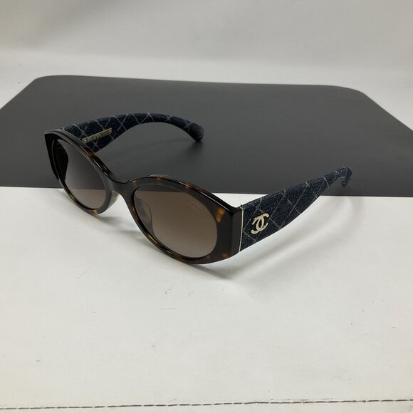 CHANEL 5405-A C 714/S9 Oval Denim Polarized Sunglasses 53 [] 19 140 main image 8